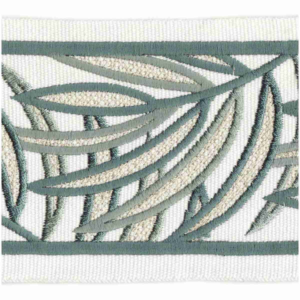 Palm Tape/Aqua - Tape Trim - Spring