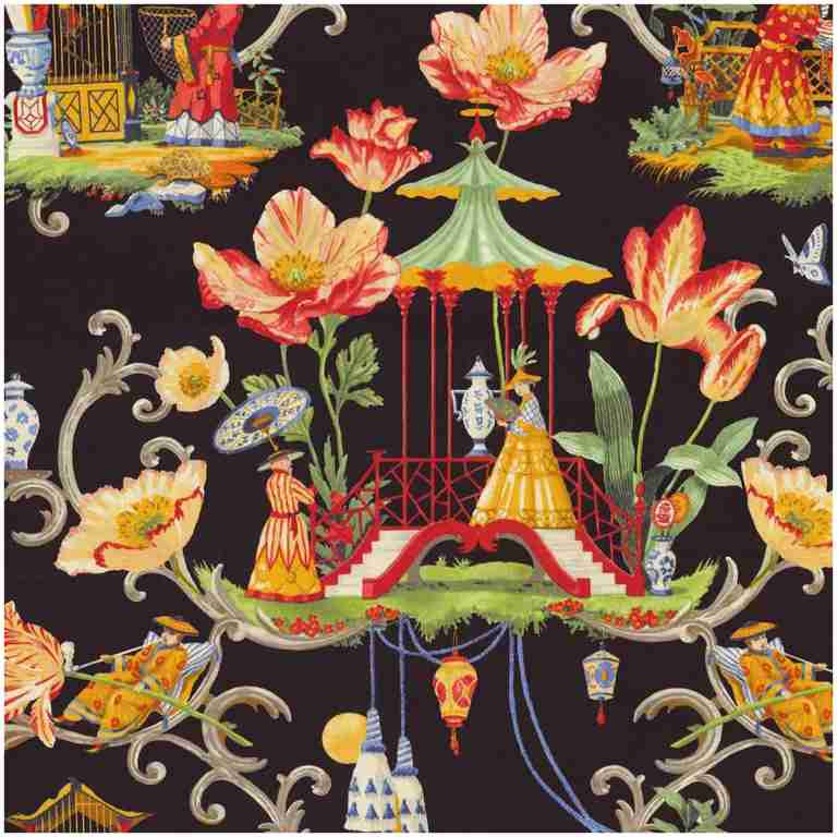 Pk-East/Night - Prints Fabric Suitable For Drapery