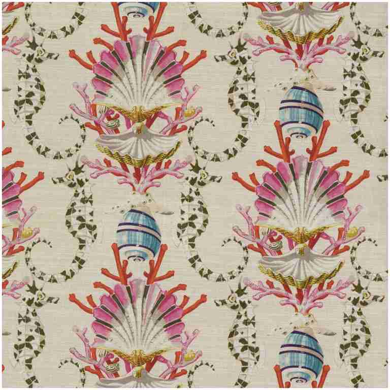 Pk-Mariner/Aquarium - Prints Fabric Suitable For Drapery