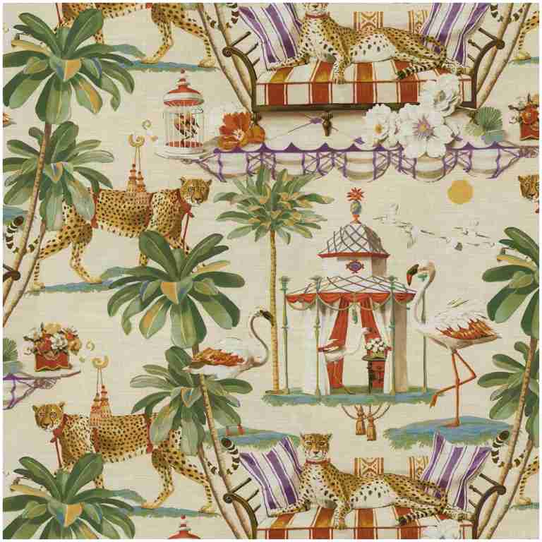 Pk-Nightin/High - Prints Fabric Suitable For Drapery