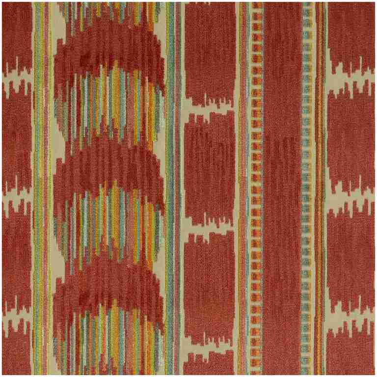 Pk-Velkat/Orange - Upholstery Only Fabric Suitable For Upholstery And Pillows Only.   - Carrollton