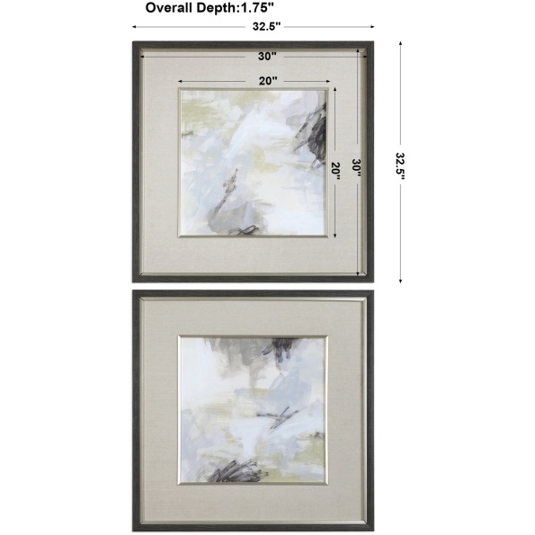 Abstract Vistas Framed Prints S/2