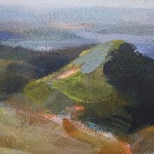 Above-Landscape Framed Print
