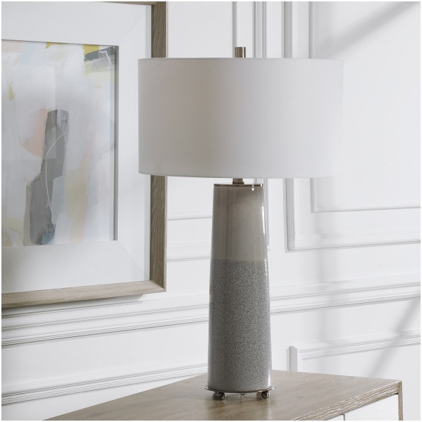 Uttermost Abdel Gray Glaze Table Lamp