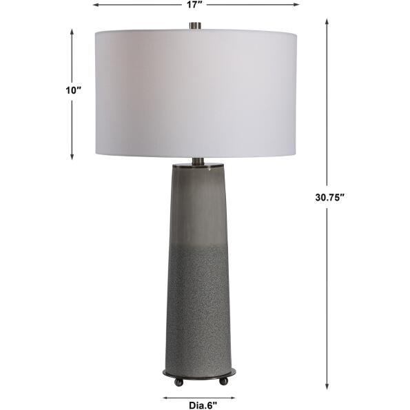 Abdel Gray Glaze Table Lamp