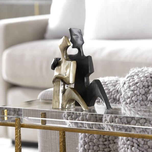 Uttermost Affection Bronze Gold Sculpture