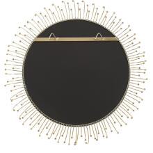Aga-Round Gold Mirror