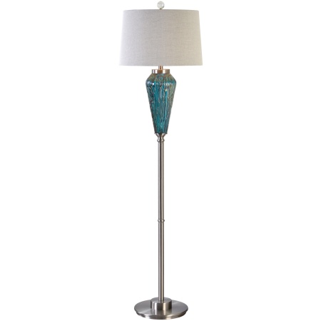 Almanzora-Blue Glass Floor Lamp