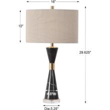 Alastair-Black Marble Table Lamp