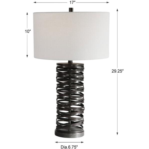 Alita Rust Black Table Lamp