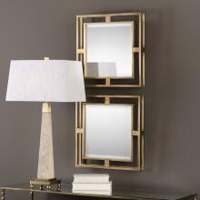 Allick-Gold Square Mirrors