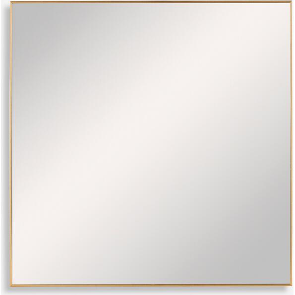 Alexo-Modern Gold Square Mirror