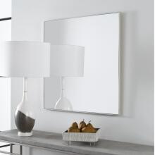 Alexo-Modern Silver Square Mirror