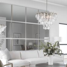 Alexo-Modern Silver Square Mirror