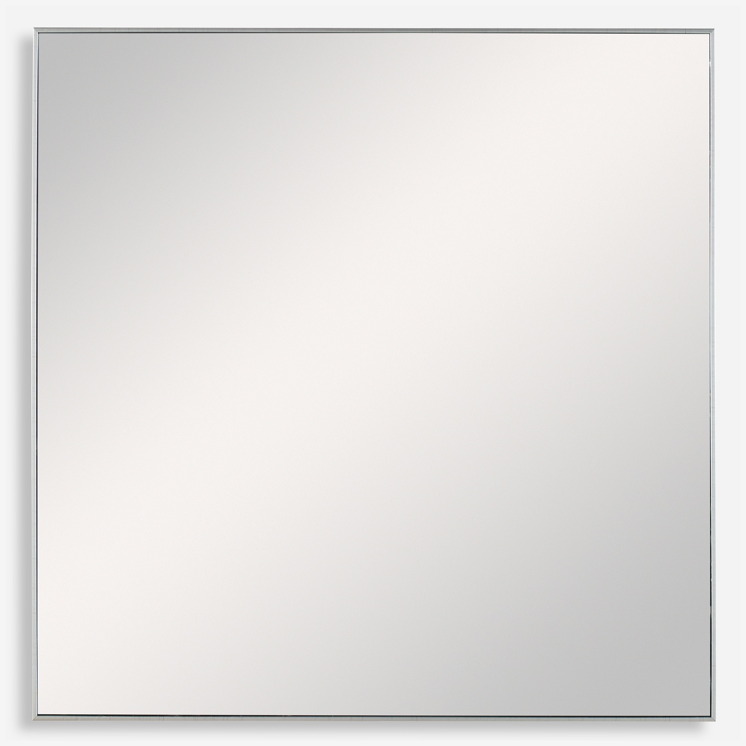 Alexo-Modern Silver Square Mirror