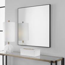 Alexo-Modern Black Square Mirror