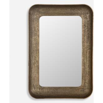 Alvaro-Antique Brass Mirror