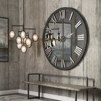 Uttermost Amelie Large Bronze Wall Clock