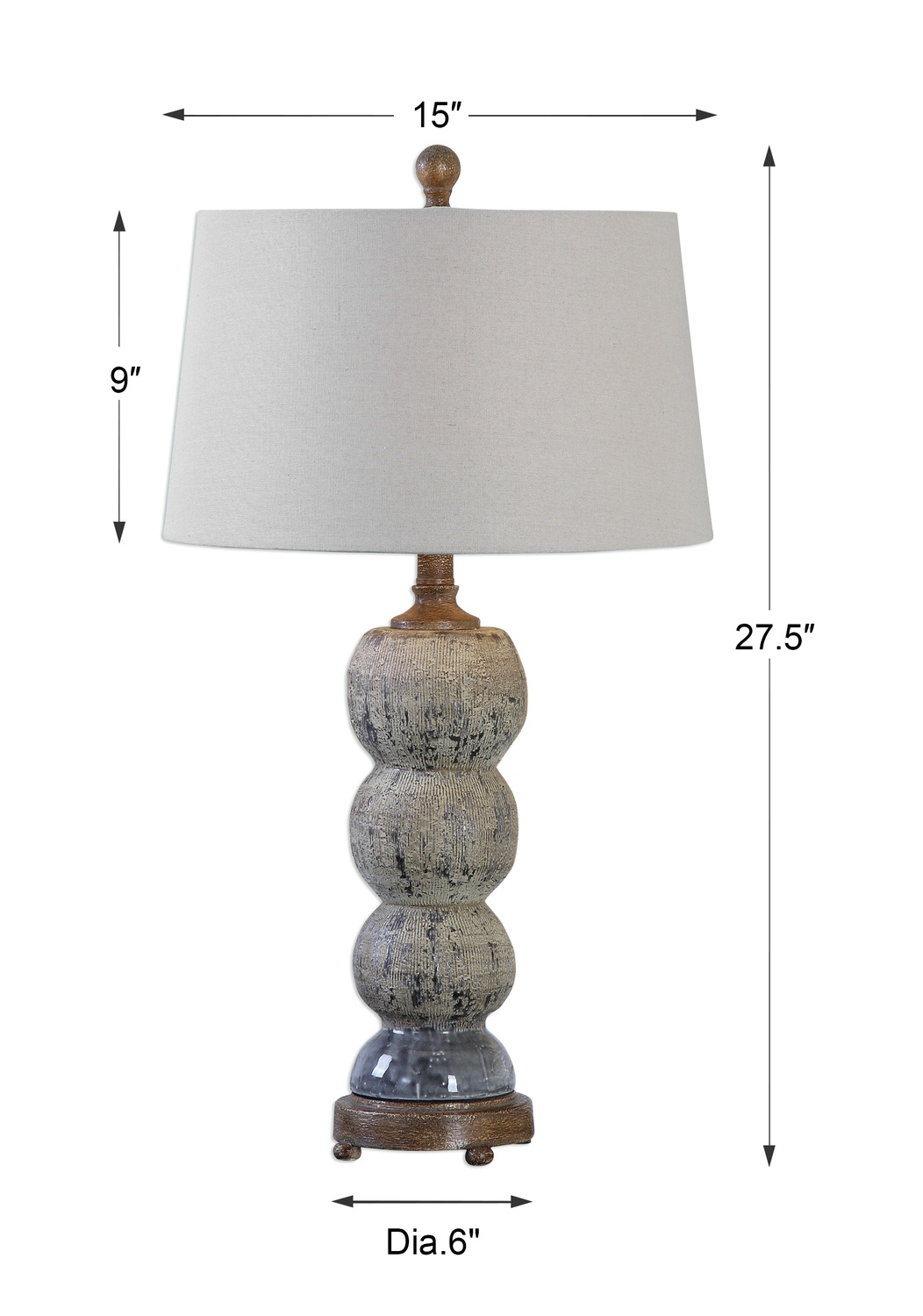 Amelia-Textured Ceramic Lamp