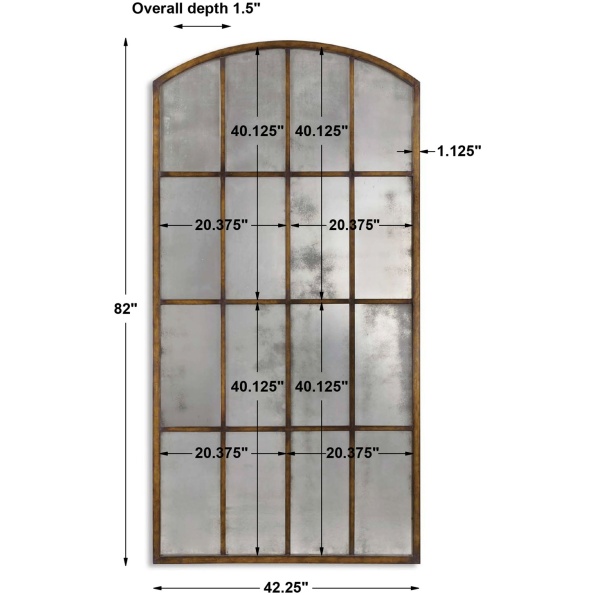 Amiel Antique Large Arch Mirror