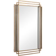 Amherst-Rectangular Brushed Gold Mirror