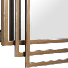 Amherst-Rectangular Brushed Gold Mirror