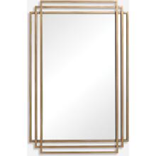Amherst-Rectangular Brushed Gold Mirror