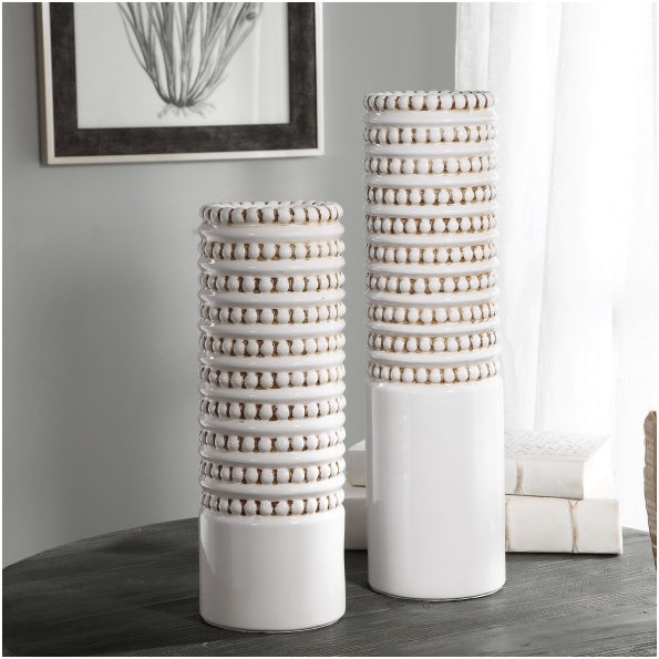 Angelou White Vases