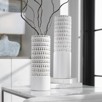 Uttermost Angelou White Vases