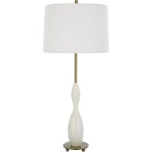 Annora-Glossy White Table Lamp