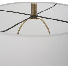 Annora-Glossy White Table Lamp