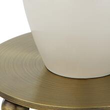 Annora-Glossy White Table Lamp