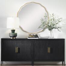 Aneta-Gold Round Mirror