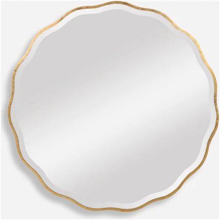 Aneta-Gold Round Mirror