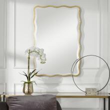Aneta-Gold Scalloped Mirror