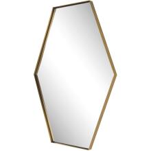 Ankara-Brass Hexagon Mirror