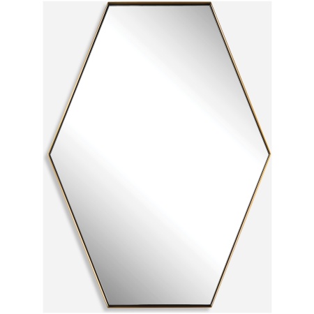 Ankara-Brass Hexagon Mirror