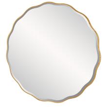 Aneta-Large Gold Round Mirror