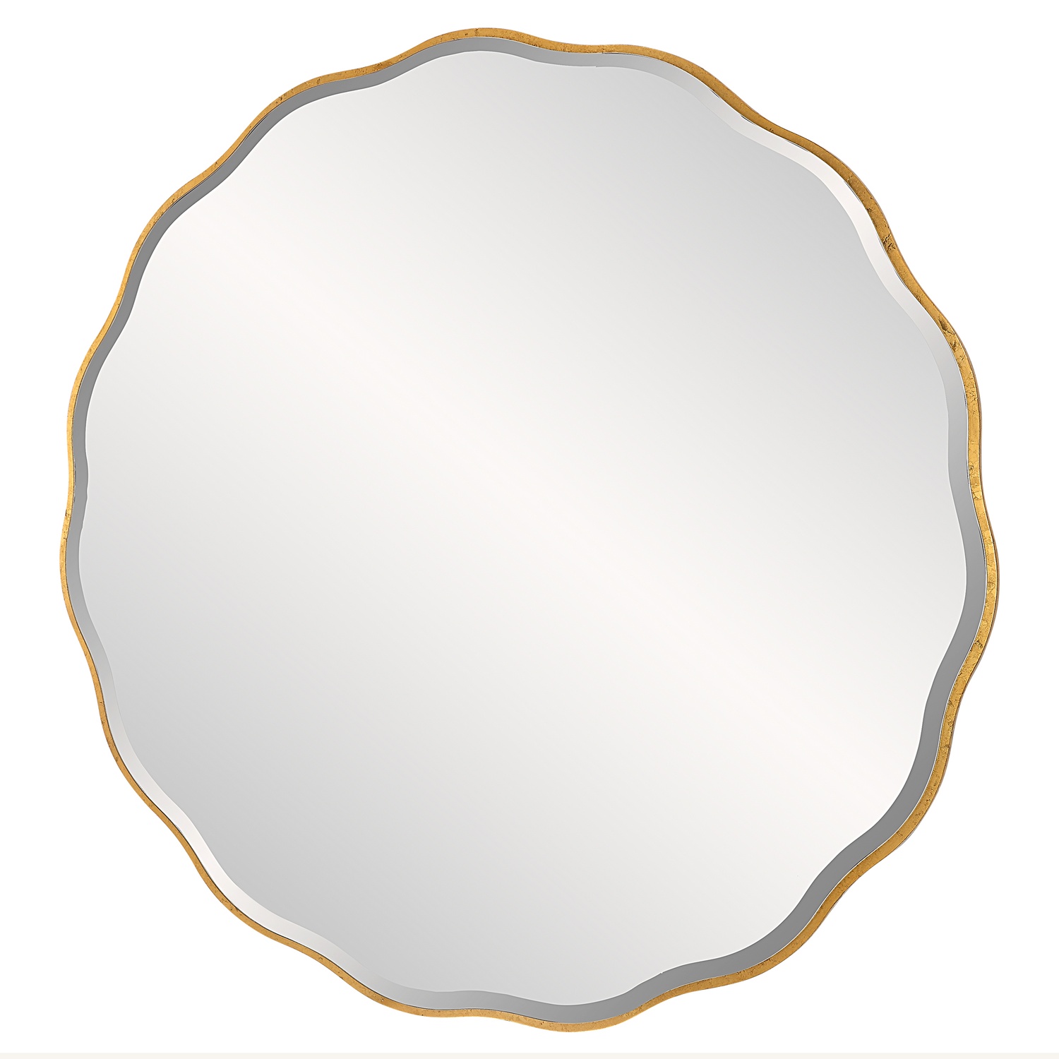 Aneta-Large Gold Round Mirror