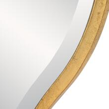 Aneta-Large Gold Round Mirror
