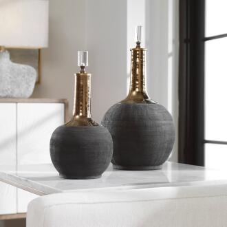 Uttermost Arnav Matte Black Bottles