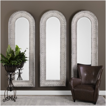 Uttermost Argenton Aged Gray Arch Mirror