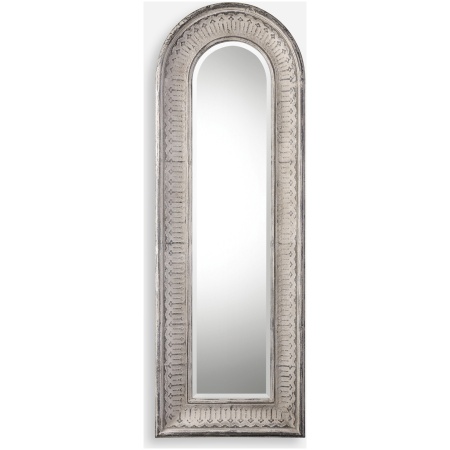 Argenton-Aged Gray Arch Mirror