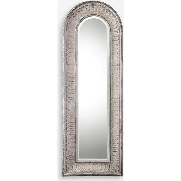 Argenton-Aged Gray Arch Mirror