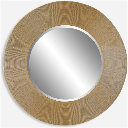 Archer-Gold Wire Round Mirror