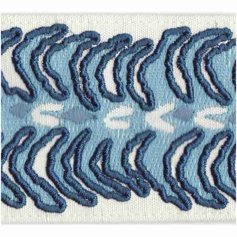 Arachna Tape/Blue - Tape Trim - Woodlands
