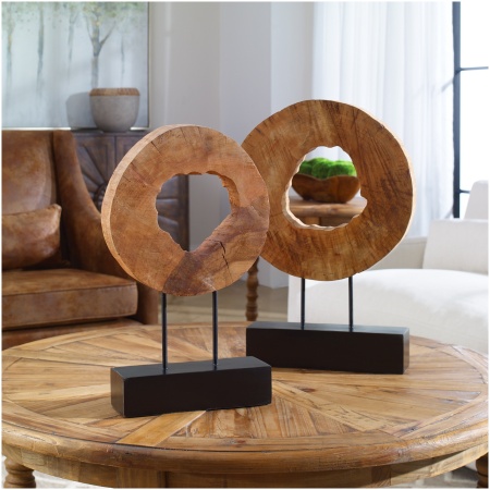 Uttermost Ashlea Wooden Sculptures S/2