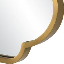 Athena-Brushed Brass Mirror