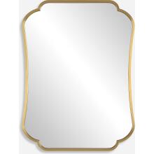 Athena-Brushed Brass Mirror