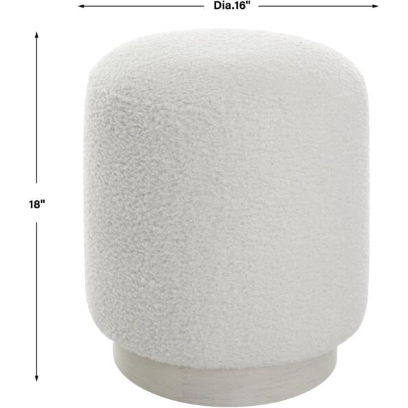 Avila White Ottoman